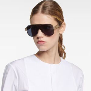 NEW Dior DIORSIGNATURE A3U B0B0 Gold Blue Unisex Aviator Sunglasses